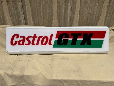 Lot 431 - CASTROL GTX LIGHT UP SIGN 50" X 14"