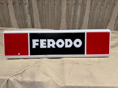 Lot 467 - FERODO LIGHT UP SIGN 50" X 14"