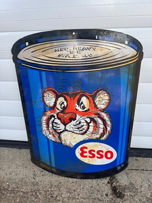 Lot 381 - ESSO TIGER SIGN 14" X 21"