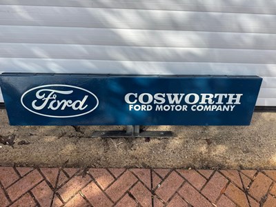 Lot 651 - FORD COSWORTH, DOUBLE SIDED SIGN 48" X 10"