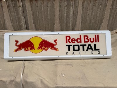 Lot 161 - RED BULL TOTAL LIGHT UP SIGN 50" X 14"