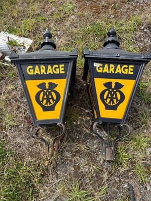 Lot 785 - PAIR OF AA GARAGE STYLE LAMPS