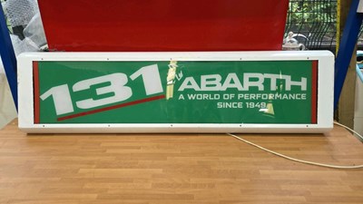 Lot 819 - 131 ABATH LIGHT UP SIGN 50" X 14"