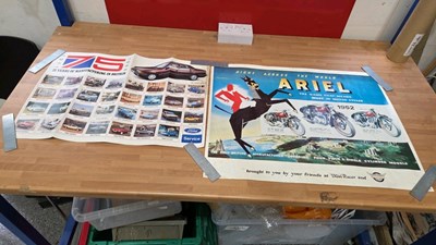 Lot 823 - FORD POSTER & ARIEL MOTOR CYCLE POSTER