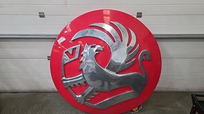 Lot 701 - LARGE VAUXHALL DEALER SIGN 53" DIA