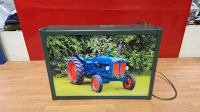 Lot 167 - FORDSON MAJOR TRACTOR LIGHT BOX 17" X 12"