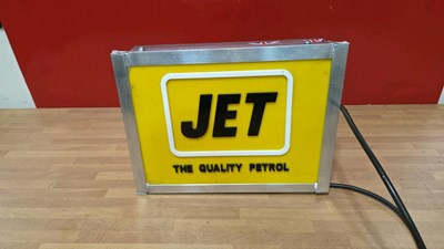 Lot 163 - JET QUALITY PETROL LIGHT UP SIGN 13" x 10"
