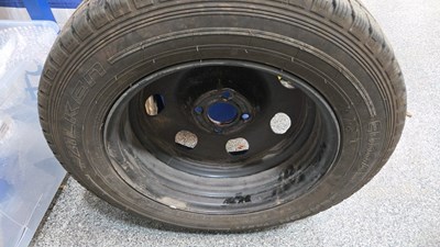 Lot 325 - 4 X STEEL 16" WHEELS WITH WINTER / M+S TYRES