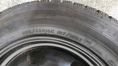 Lot 325 - 4 X STEEL 16" WHEELS WITH WINTER / M+S TYRES