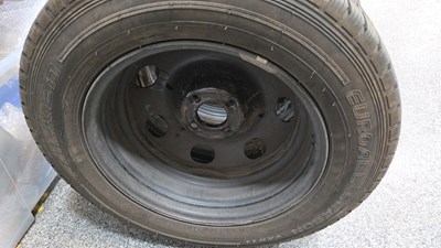Lot 325 - 4 X STEEL 16" WHEELS WITH WINTER / M+S TYRES