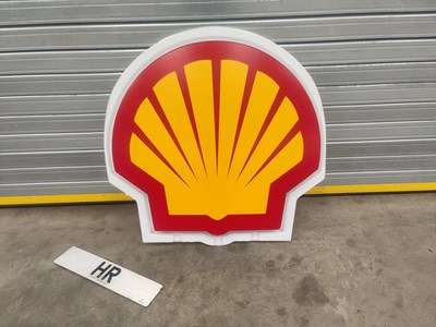 Lot 67 - SHELL FORECOURT SIGN WITH RAISED LOGO 39" X 39"