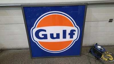 Lot 507 - GULF FORECOURT SIGN 240V ILLUMINATED