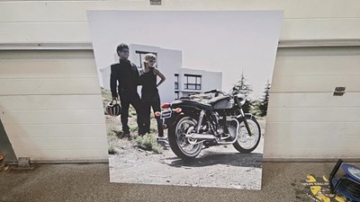 Lot 693 - TRIUMPH DEALERSHIP RIDGED POSTER
