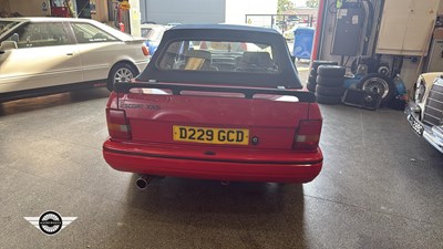 Lot 373 - 1987 FORD ESCORT 1.6I CABRIOLET