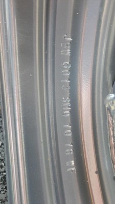 Lot 569 - PAIR OF NEW UNUSED FORD 6J 13" STEEL WHEEL RIMS