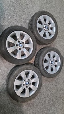 Lot 289 - BMW 3 SERIES ALLOY WHEELS X4 16"