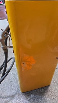 Lot 301 - PETROL PUMP WITH SHELL GLASS GLOBE
