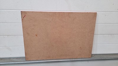 Lot 99 - WOODEN HAND PAINTED RED CROWN GASOLINE SIGN 28" X 20"