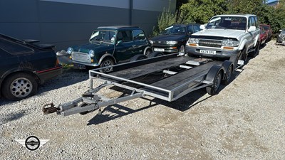 Lot 158 - TWIN AXLE CAR TRAILER