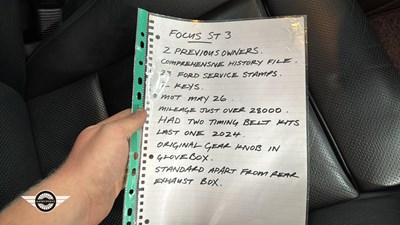 Lot 396 - 2006 FORD FOCUS ST-3