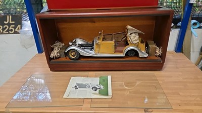Lot 871 - SCALE MODEL OF A 1934 ROLLS ROYCE TORPEDO IN DISPLAY CASE
