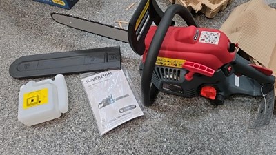 Lot 441 - NEW SOVEREIGN PETROL CHAIN SAW & FERREX BELT SANDER