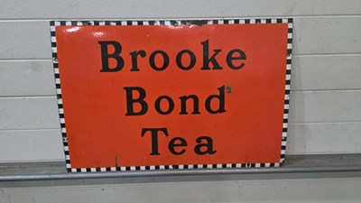 Lot 345 - BROOKE BOND TEA ENAMEL SIGN 30" X 20"