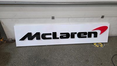 Lot 223 - LARGE Mc LAREN SIGN 92" X 20"