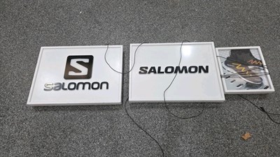Lot 805 - 3 SALOMON LIGHT UP SIGNS