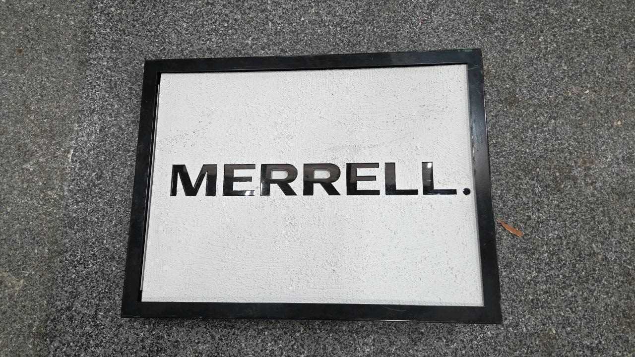 Lot 889 - MERRELL LIGHT UP SIGN