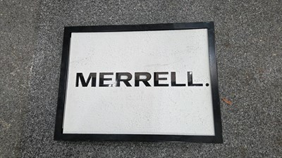 Lot 889 - MERRELL LIGHT UP SIGN