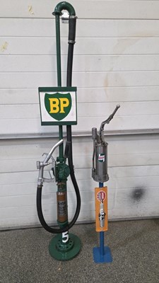 Lot 789 - VINTAGE STYLE BP & CASTROL PUMPS
