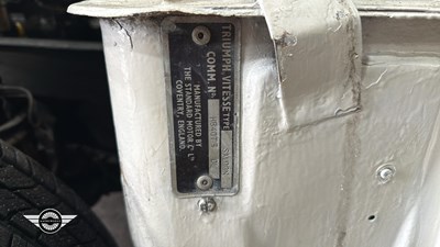 Lot 782 - 1962 TRIUMPH VITESSE