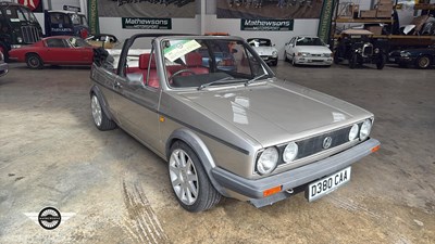 Lot 344 - 1987 VOLKSWAGEN GOLF CABRIO GL