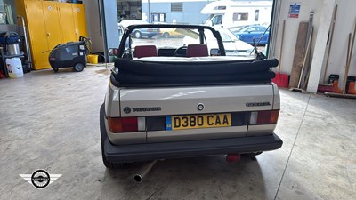 Lot 344 - 1987 VOLKSWAGEN GOLF CABRIO GL
