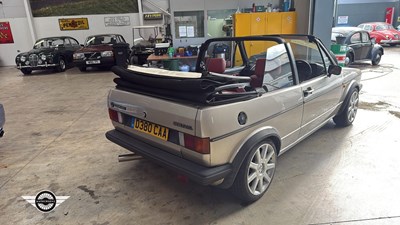 Lot 344 - 1987 VOLKSWAGEN GOLF CABRIO GL