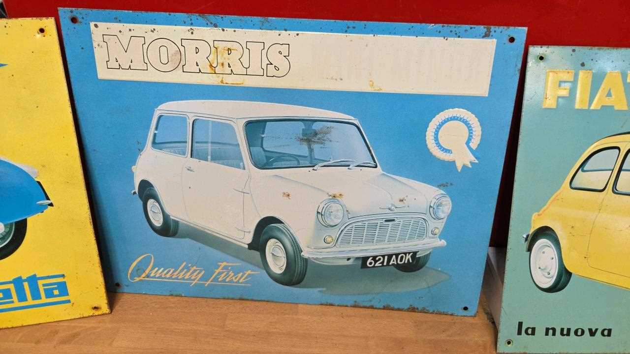 Lot 525 - 4 X TIN REPRO SIGNS