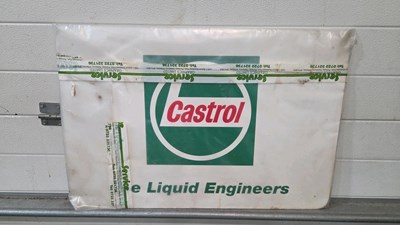 Lot 649 - PLASTIC CASTROL GARAGE FORECOURT SIGN 30" X 20"