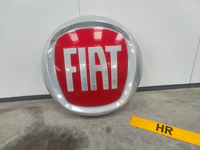 Lot 105 - GENUINE FIAT DEALERSHIP ILLUMINATED SIGN 36"