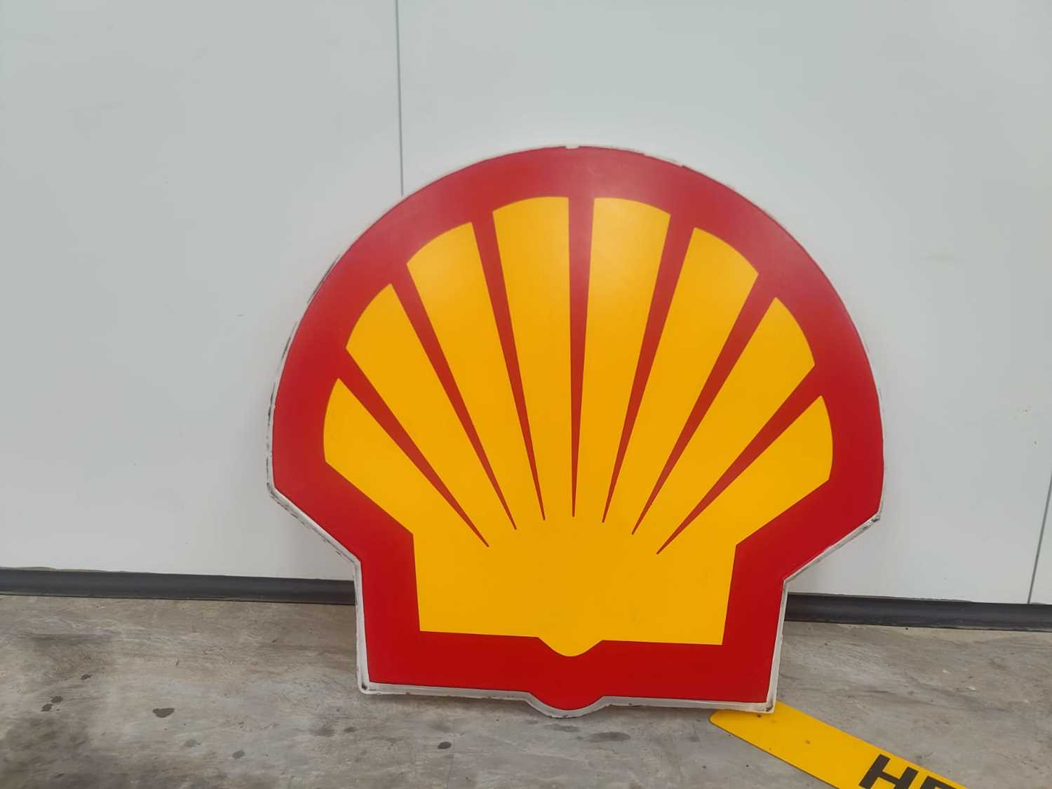 Shell Rvie Signages Lot 393 - GENUINE SHELL PETROLEUM FORECOURT SIGN.