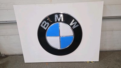 Lot 761 - BMW ILLUMINATED TYPE DEALERSHIP SIGN WITH RAISED LETTERS 72" X 51"