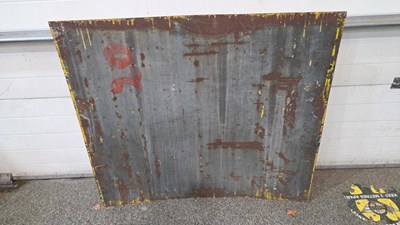 Lot 37 - LARGE COLMAN'S MUSTARD ENAMEL SIGN 48" X 42"