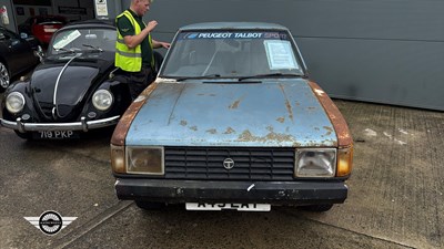 Lot 70 - 1983 TALBOT SUNBEAM LOTUS (AVON)