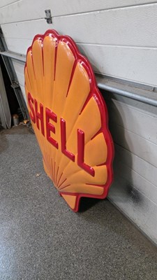 Lot 33 - LARGE SHELL SIGN 49" X 48"