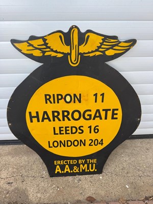 Lot 109 - AA HARROGATE SIGN 35" X 29"
