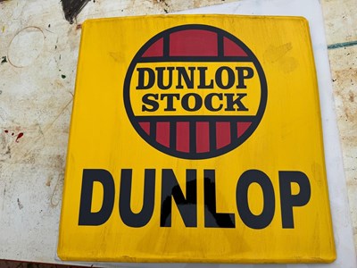 Lot 659 - DUNLOP STOCK SIGN 22" X 22"