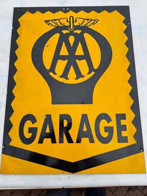 Lot 793 - AA GARAGE SIGN 24" X 18"