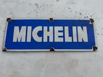 Lot 827 - MICHELIN ENAMEL SIGN 16" X 6"