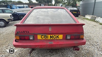 Lot 872 - 1986 OPEL MANTA GT