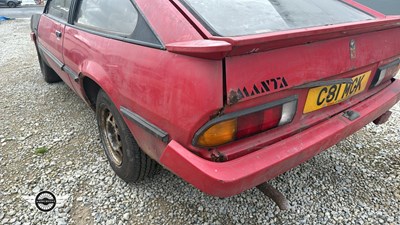 Lot 872 - 1986 OPEL MANTA GT